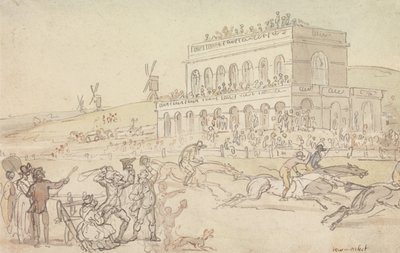 Doctor Syntax Loses His Money on the Race Ground at York by Thomas Rowlandson